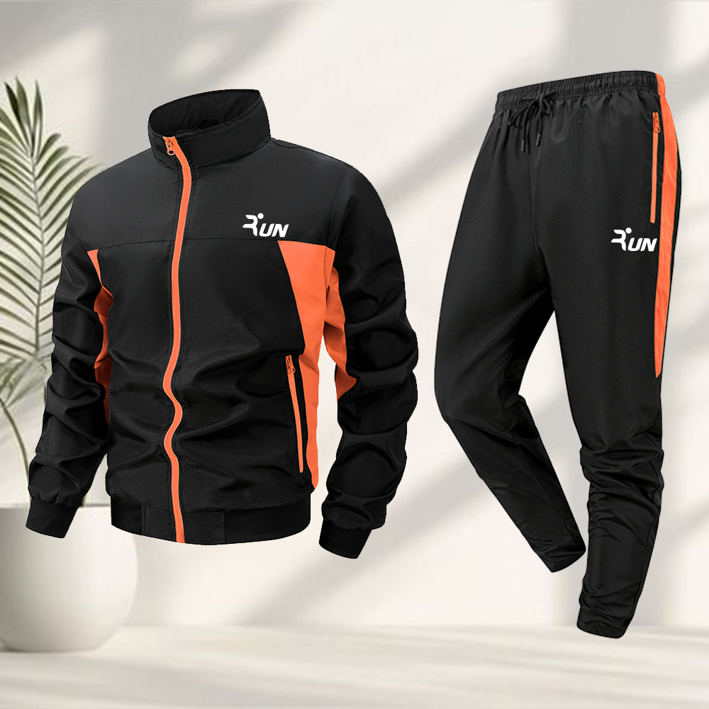 Table Tennis Outfit - Men's Simple RUN Letter Print Sports
