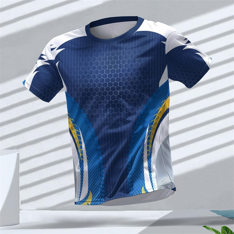 Geometric Graphic 3D Printed S - Table Tennis Outfit ulasan dan harga