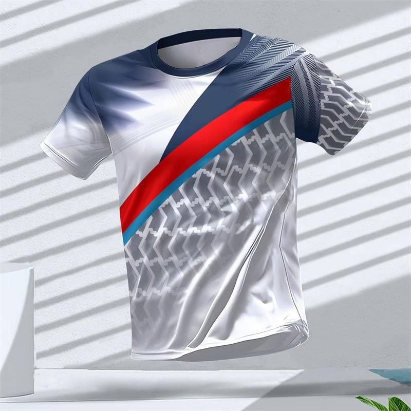 Geometric Graphic 3D Printed S - Table Tennis Outfit ulasan dan harga