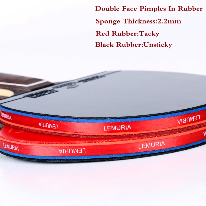 Lemuria EBENHOLZ-Table Tennis  - Table Tennis Forehand Rubber ulasan dan harga
