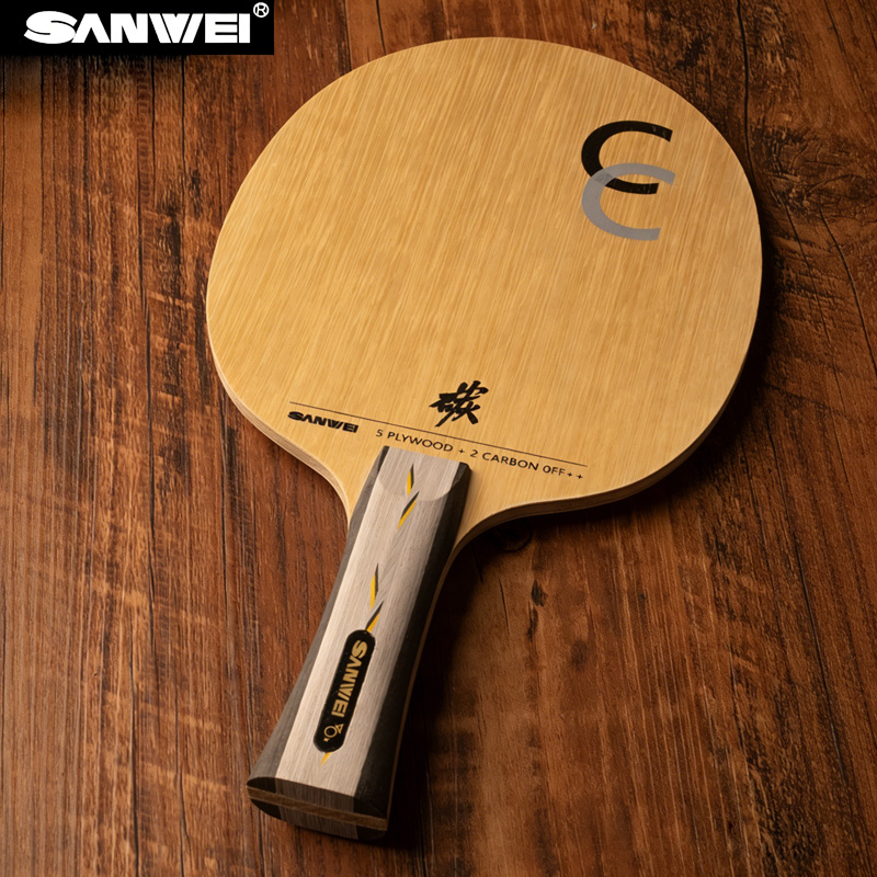 SANWEI CC CLASSIC Carbon Table - Table Tennis Custom Bat ulasan dan harga