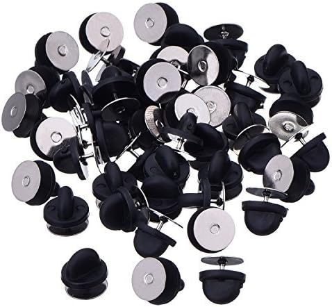 20 Pairs Rubber Blank Pin Back - Butterfly Rubber Sheet ulasan dan harga