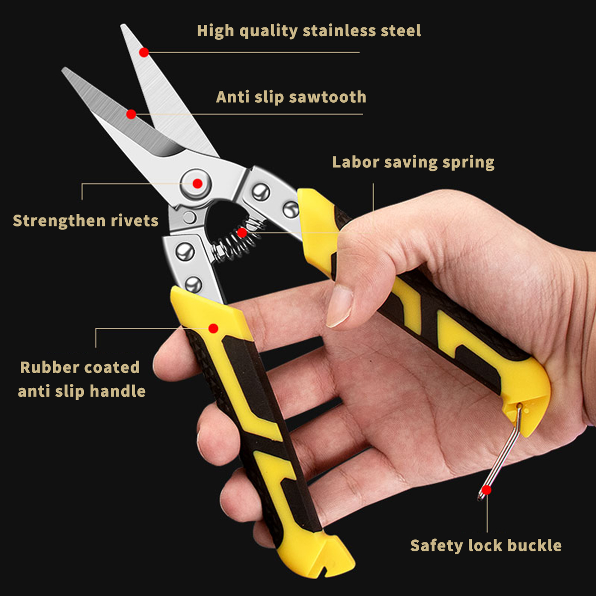 TUPI Industrial Aviation Snips - Butterfly Rubber Sheet ulasan dan harga